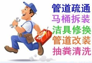 老城区疏通下水道、维修马桶、改装上下水管道、清?洗地暖